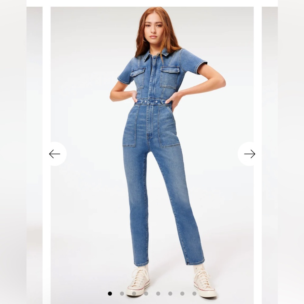 NWT Good American Denim Jumpsuit Size 2 = M
